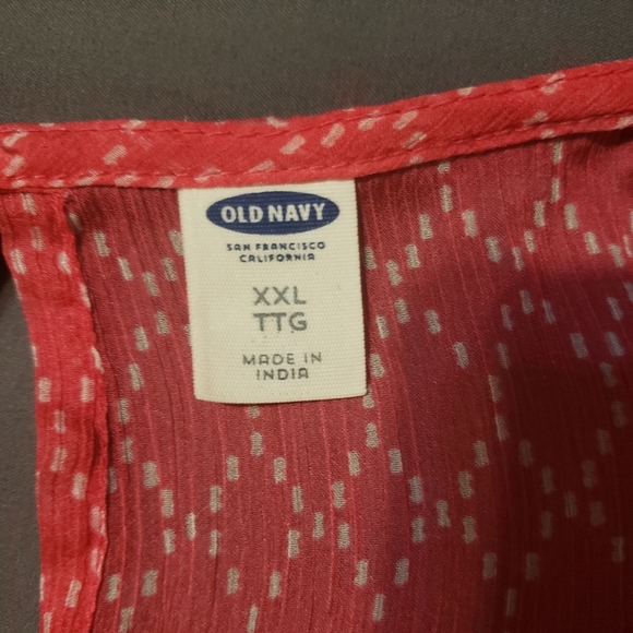 Old Navy XXL two layer pink tank top - Picture 5 of 6